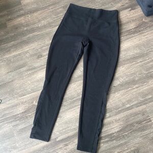 Spanx size large leggings with mesh insert on sides